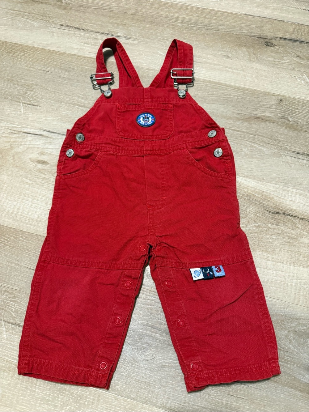 Carter's Bright Red Toddler Overalls
